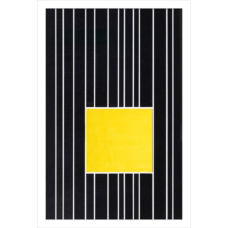 Yellow Box Self Storage by Alex Dunn, 21" H x 14" W, White