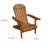 Geli Outdoor Adirondack Chair, Slatted Back, Wood-117664634