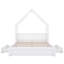 Lit plateforme en bois avec garde-corps et 2 tiroirs Wood House-980306299