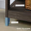 Bibliothèque d'angle de style industriel avec tablettes de rangement et structure en X en métal pour le salon, gris foncé