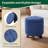 Upholstered Storage Ottoman Bench Button Tufted Round Ottoman Footrest Stool for Living Room Bedroom-698055332