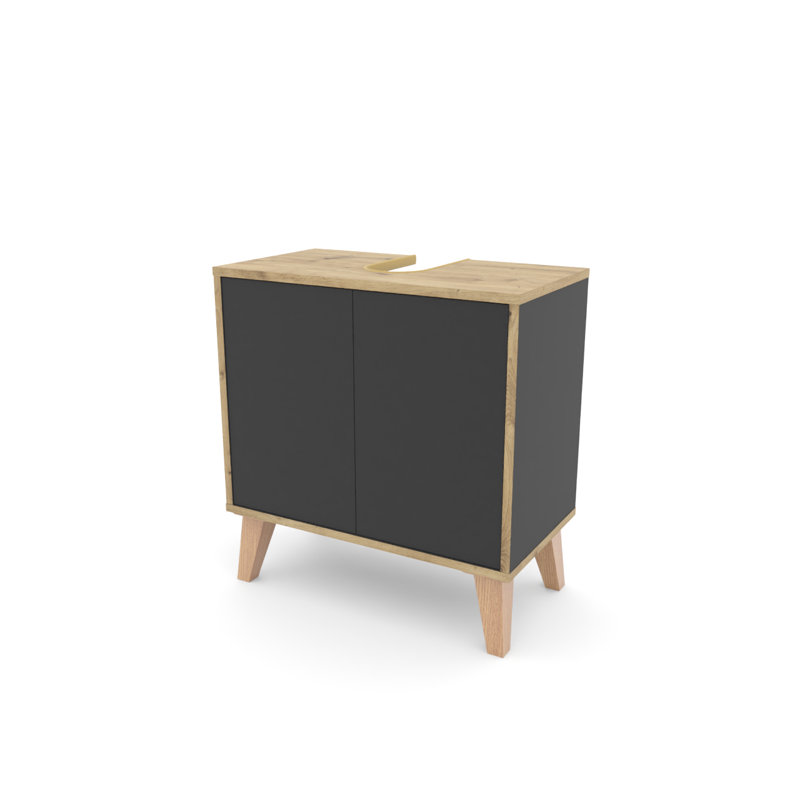 Tiburon 60cm Bathroom Vanity Base Only, in Grey