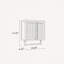 Armoire de salle de bain murale en bambou
