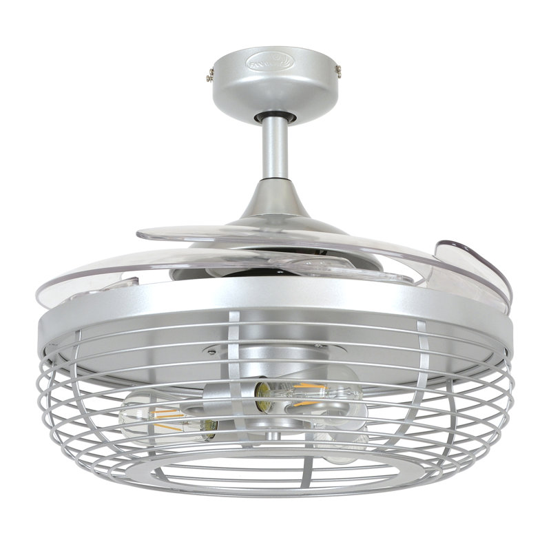 Fuqua 48'' Ceiling Fan with LED Lights, Silver