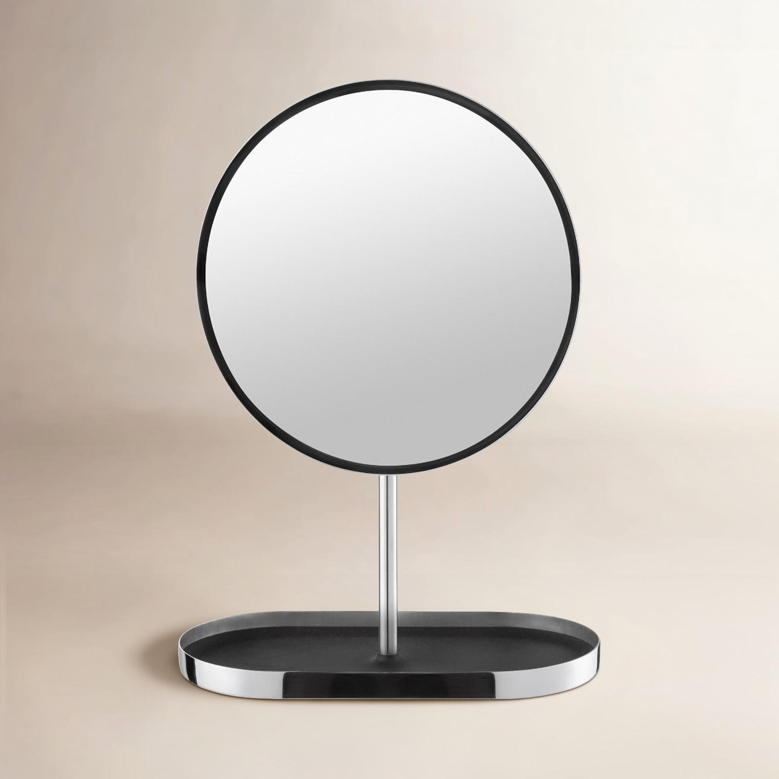 blomus Modo 8" Mirror, Polished Nickel