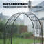 155cm W x 40cm D Metal Arbour in Black