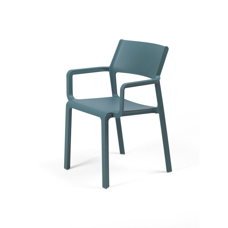 Trill Outdoor Dining Armchair, Blue