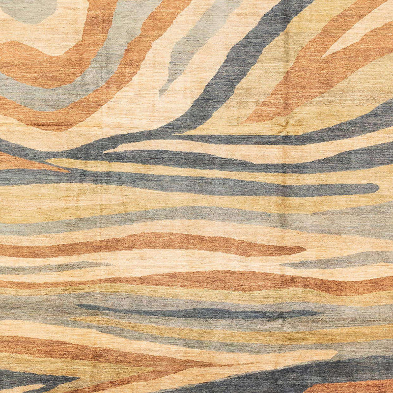 Abstract Indoor Rug, Square 4'