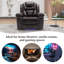 Fauteuil inclinable manuel standard en similicuir de 39,8 po Kodan