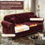 Canapé modulaire en velours de campagne avec repose-pieds Annalease Chesterfield-707825924-707825925