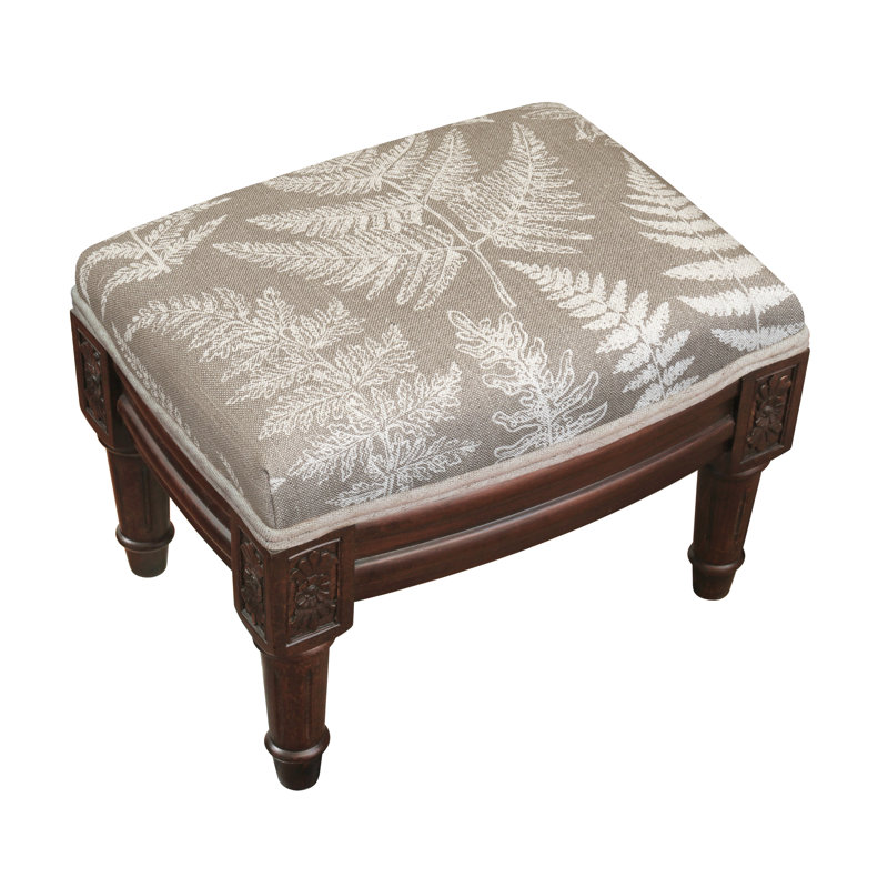 Devonte Upholstered Ottoman, Brown, Taupe