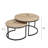 31.5"W Round Nesting Table set of 2