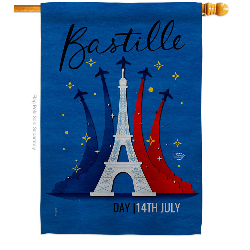Bannière en polyester 40 x 28 po Bastille