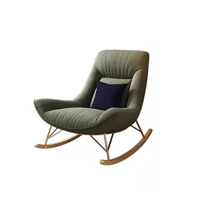 Home Creamy Rocking Chair Rocking Chair by ChairVogue
