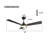 Veter 3 Blade LED Smart Standard Ceiling Fan with Remote Control and Light Kit Included