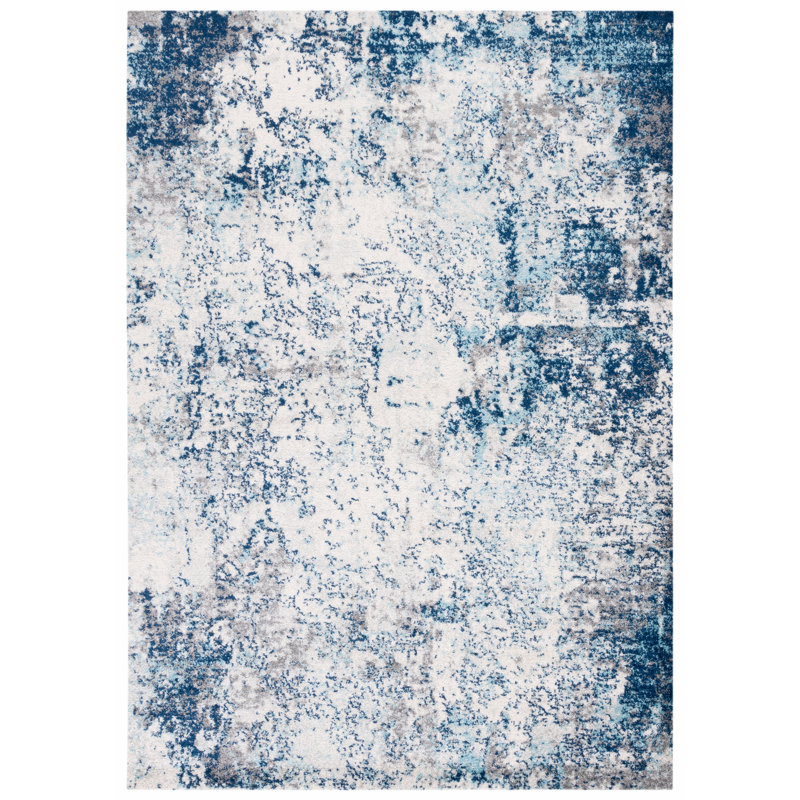 Tapis ivoire / bleu Hawkesbury, Rectangle 8 pi x 10 pi