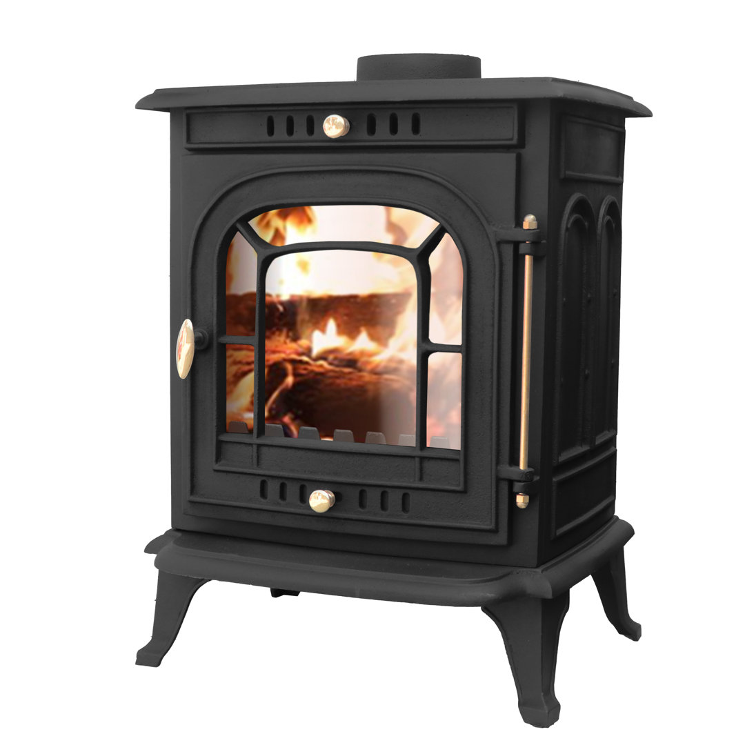 7KW Multifuel Stove Freestanding Defra Approved Cast Iron Fireplace