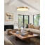 LED Brushed Gold Chandelier With a Soft White Diffuser-1085655158