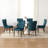 Velvet Upholstered Parsons Chair-1347056810