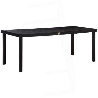 Table de salle à manger d'extérieur 75 po x 35 po pour 8 personnes Outsunny, table de jardin rectangulaire