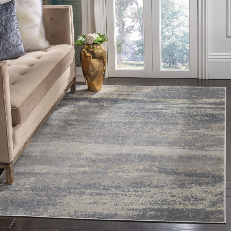 Tapis abstrait Huston Noble Performance, Rectangle 5 pi 1 po x 7 pi 6 po