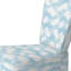 Chaise rembourrée Boho - Chaise d'appoint Cloud Chevron White-1596593206
