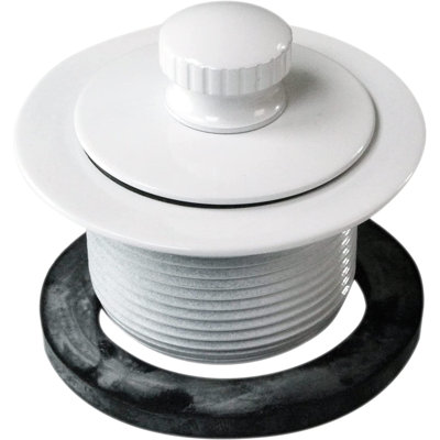 Ensemble de drain de baignoire en PVC 1-1 / 2 "x 12" avec trop-plein à deux trous avec trop-plein