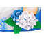 Drapeau de jardin en polyester hortensia