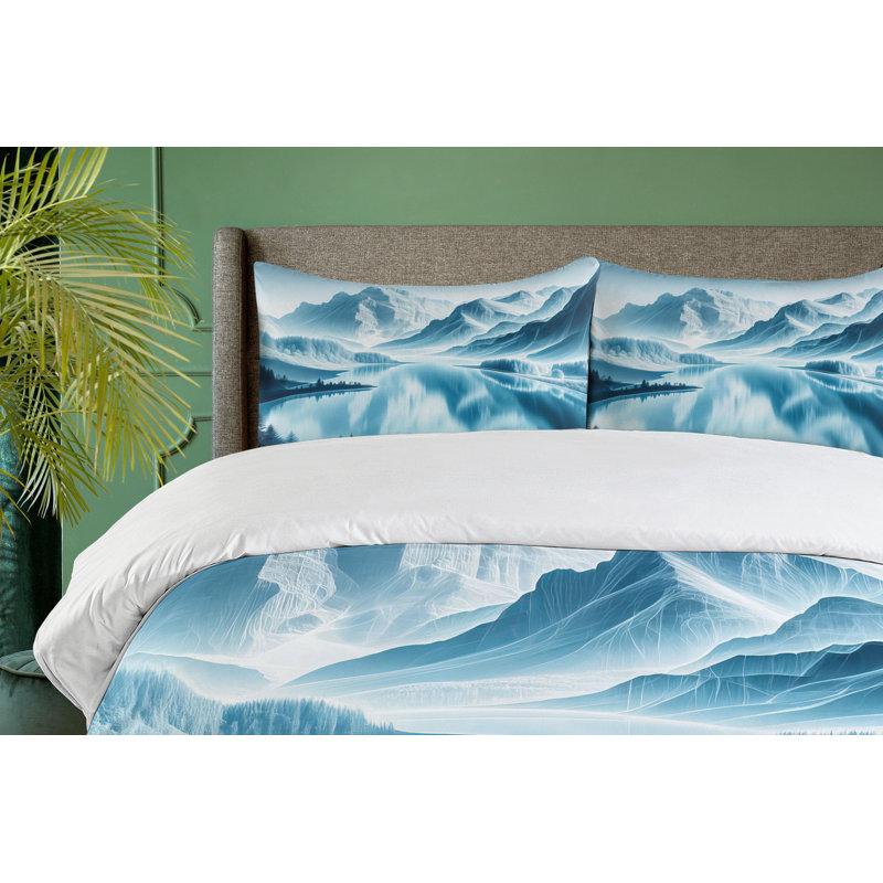Lake Duvet Cover, King Duvet Cover + 2 Standard Shams