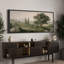 «Tuscan Hills and Cypress Trees», impression sur toile encadrée - décor de paysage méditerranéen-115271119-115271118