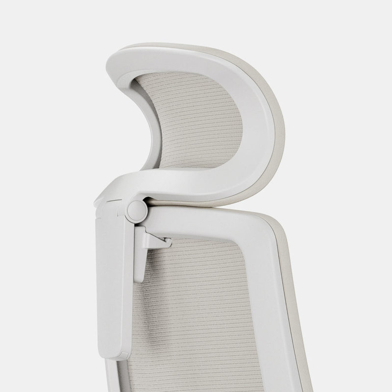 Ergonomic Pro Headrest, White/Limestone