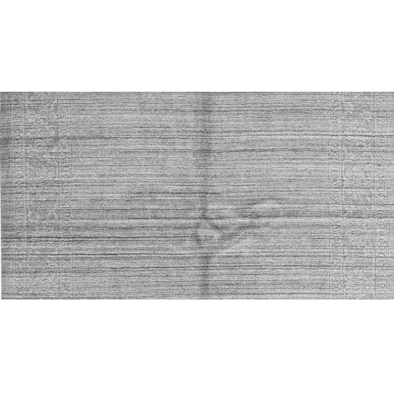 Tapis gris noué à la main de haute qualité