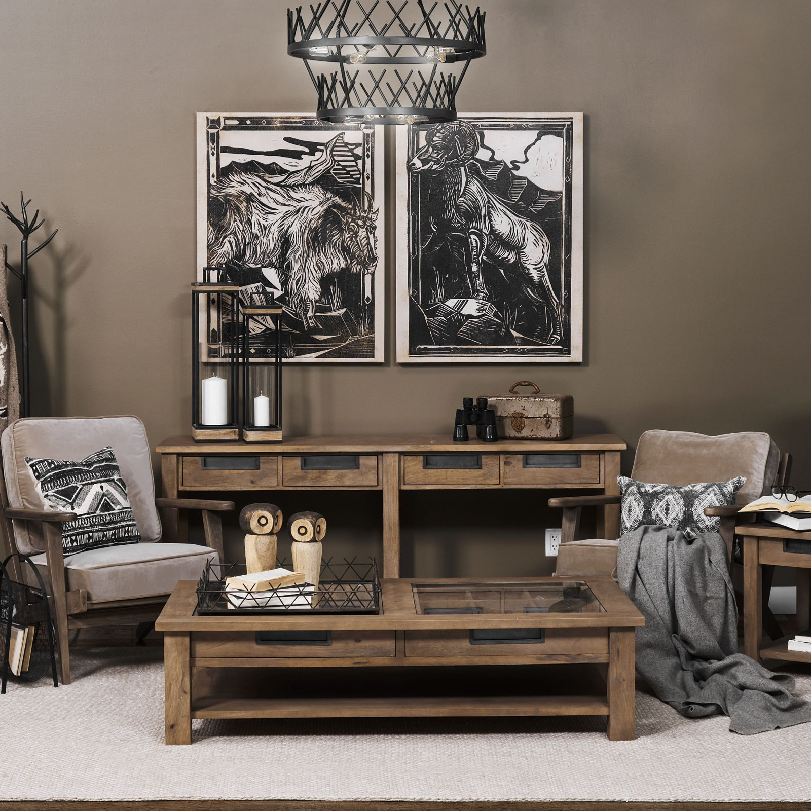 Alex 72'' Solid Wood Console Table