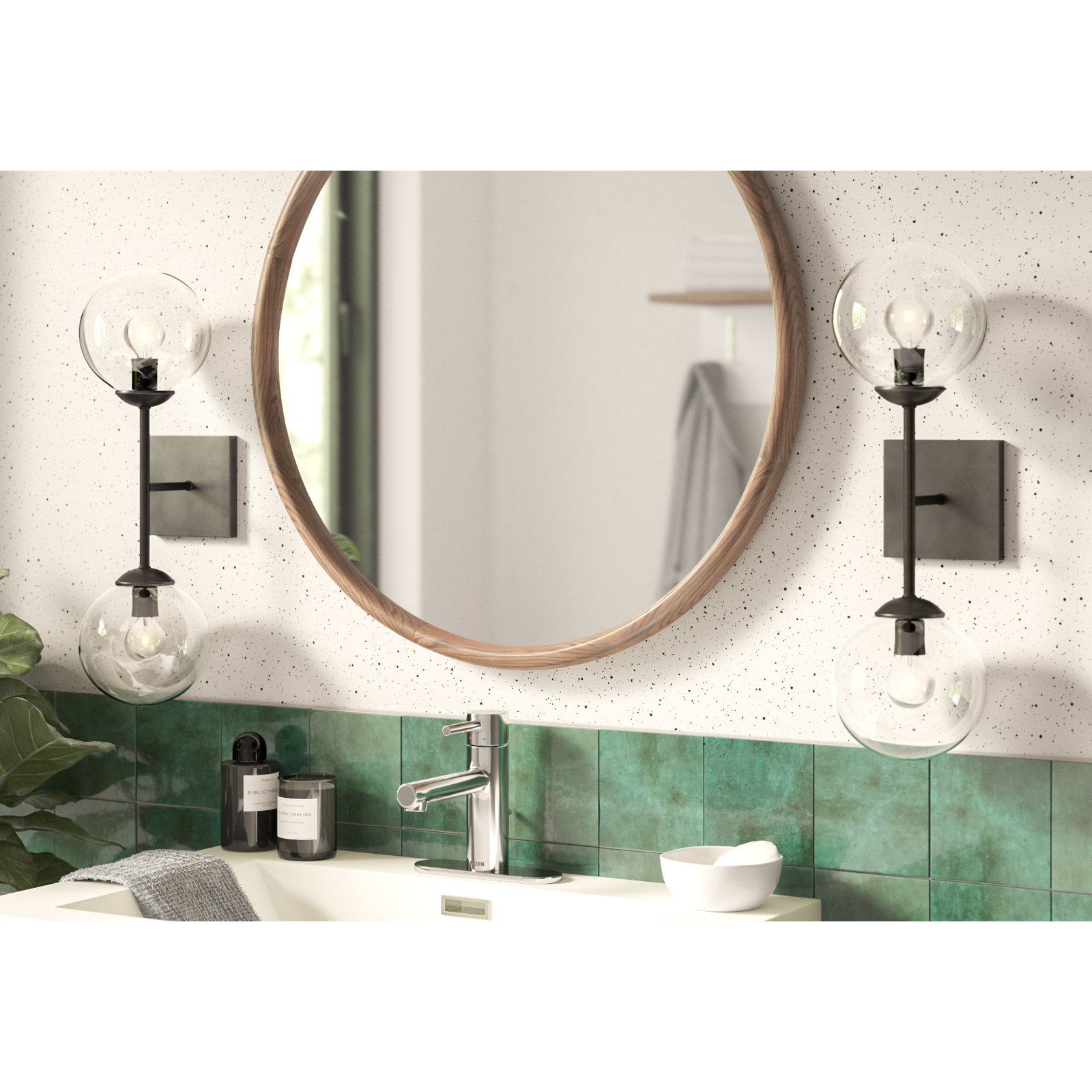 Align Single Hole Bathroom Faucet with Drain Assembly, Chrome