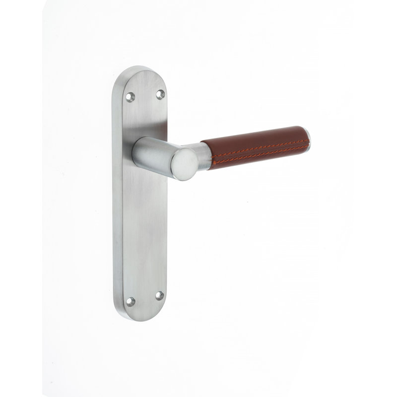 Ascot Latch Furniture Door Handle, Satin Chrome