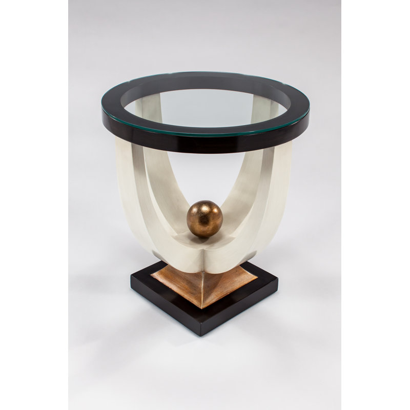 Glass Top End Table
