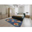 Tapis décoratif bleu Zanna-131724333