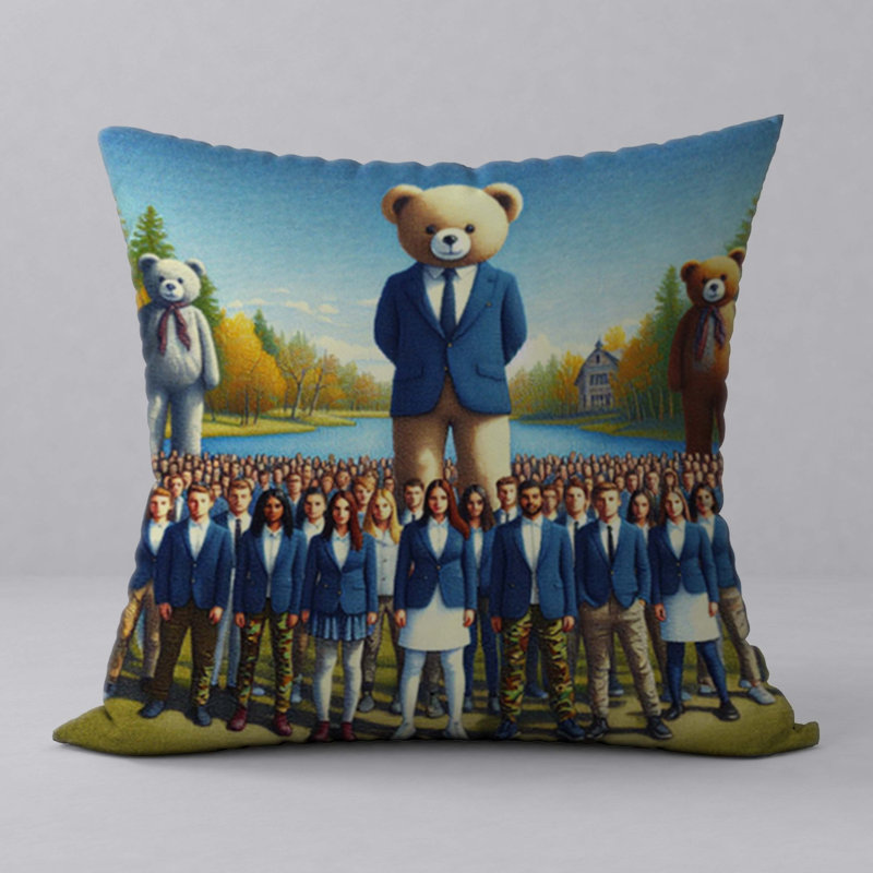  Coussin abstrait réversible Abstract