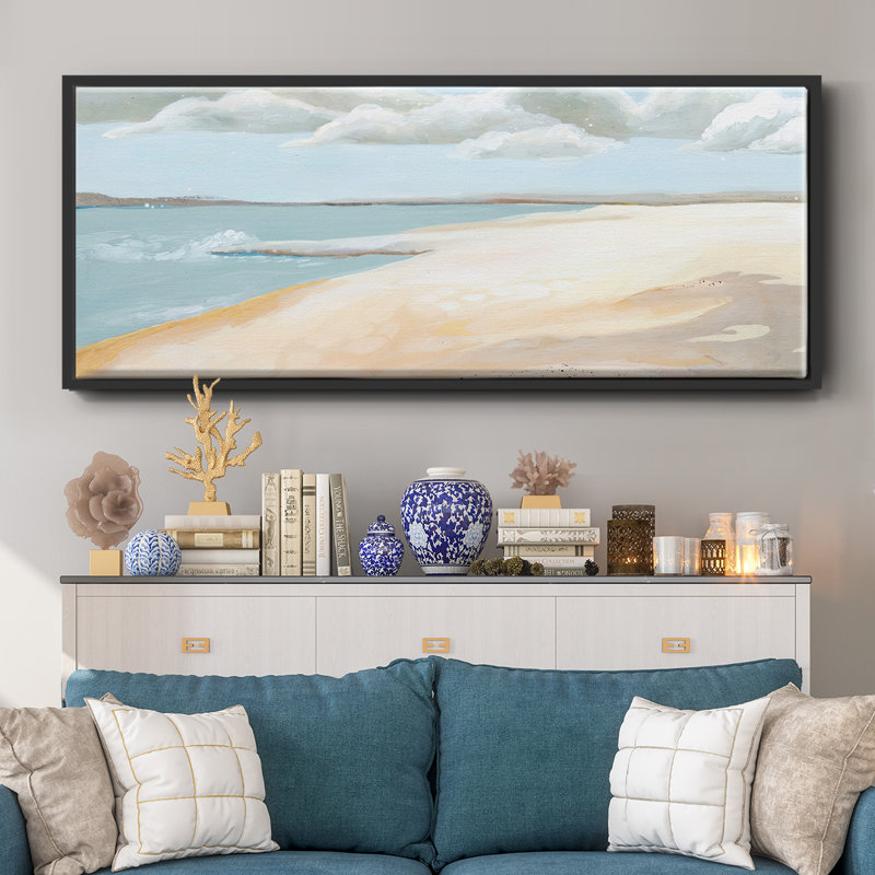 Sandy Getaway I- Framed Canvas