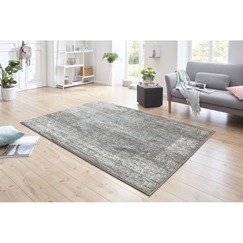 Celebration Elysium Flatweave Grey Rug, Rectangle 160 x 230 cm