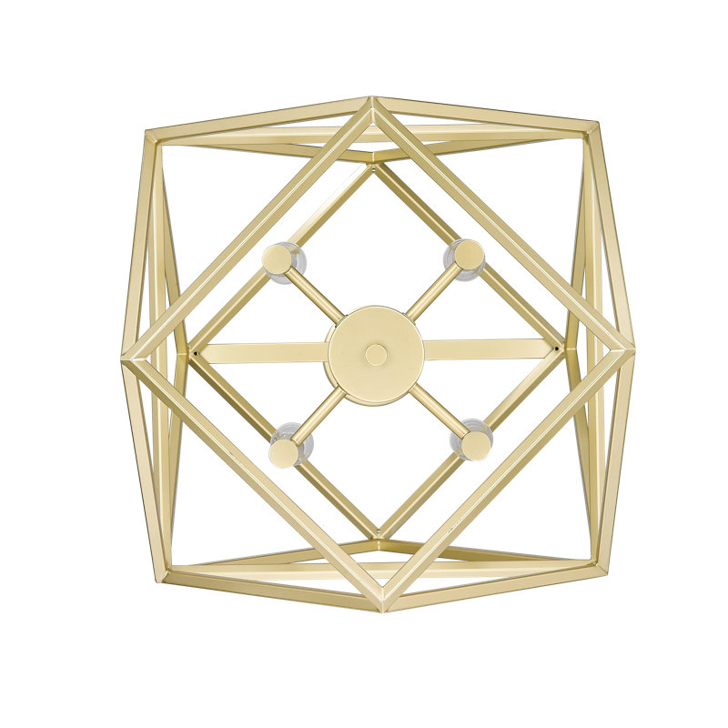 4 - Light Unique/Statement Pendant, Gold