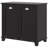 Dual Tilt Out Laundry Hamper Cabinet, Bathroom Storage Cabinet With 2-Compartment Hamper, Modern  Floor Cabinet For Washroom, Black