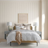 Golden Stripe Twin 39"Linen Set 4PC Duvet Cover Set