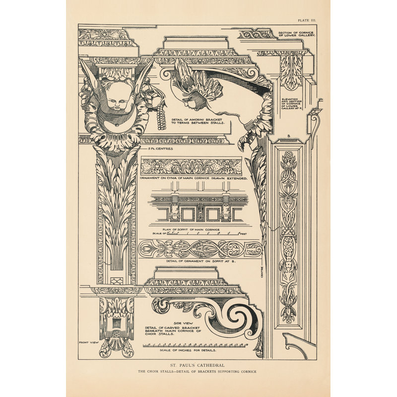 Plaque de menuiserie anglaise Renaissance III, H 12 po x l 8 po x P 1,25 po, Non, Toile tendue