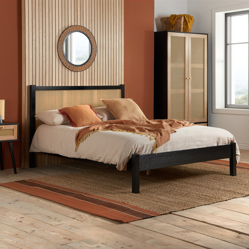 Noemi Bed Frame, Black, Kingsize (5')