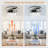 24" Flush Mount Ceiling Fan with Adjustable Dimmable LED Light Kit Remote -735677108