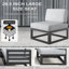 Ensemble modulaire d'extérieur 6 pièces avec table de feu-106501075