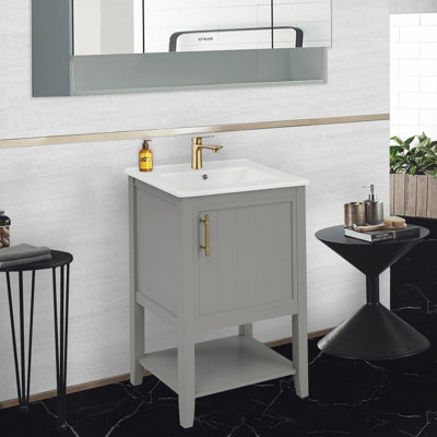 Meuble-lavabo simple avec comptoir Revaz 20