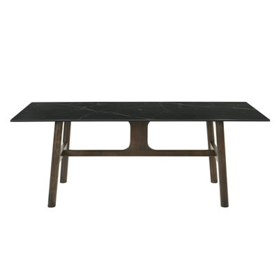 Table de salle à manger en céramique et noyer Destin (sans la chaise)