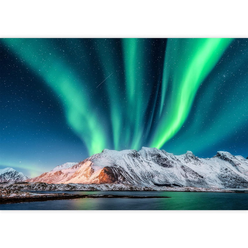 Neige arctique, aurores boréales, espace, astronomie, fantaisie et science-fiction, papiers peints décoratifs